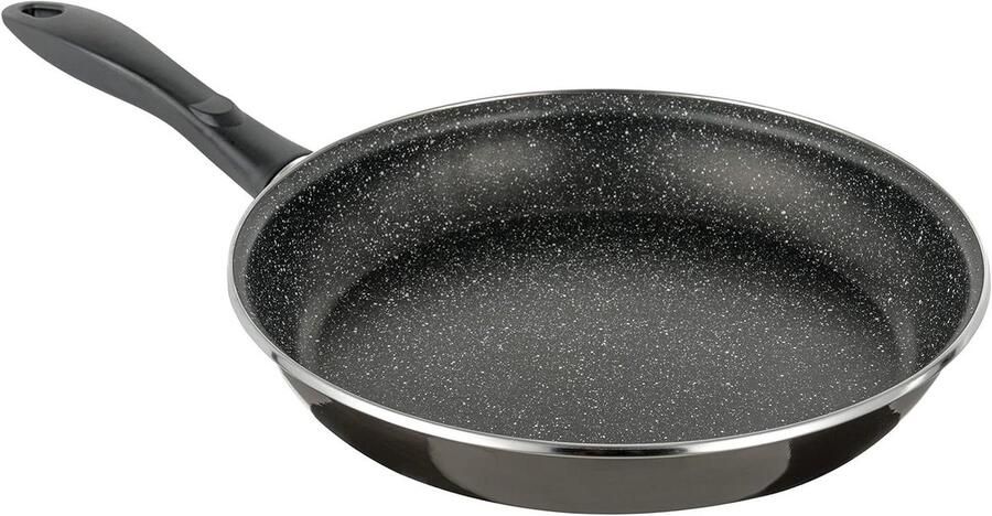 Antiaanbakpan Koekenpan Inductie Gezond Koken Energiebesparend Koken 32 cm Zwart