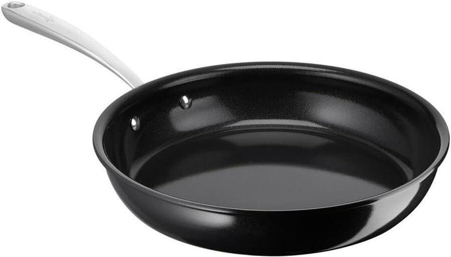 Antiaanbakpan Koekenpan Keramisch Gezond Koken Thermo-Signaal Technologie 28 cm Zwart