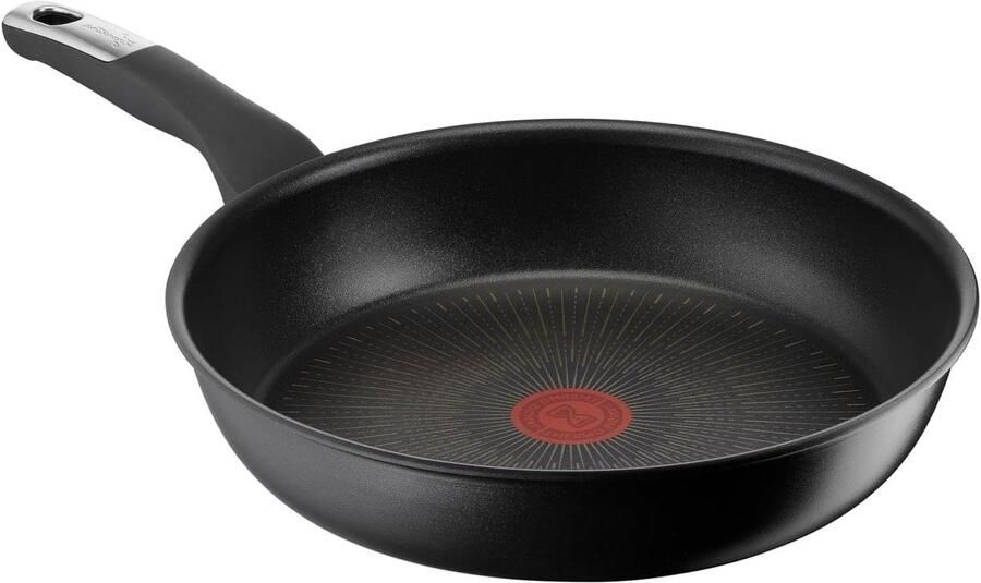 Antiaanbakpan Koekenpan Roerbakpan Snel Koken Titanium Coating 28 cm Zwart