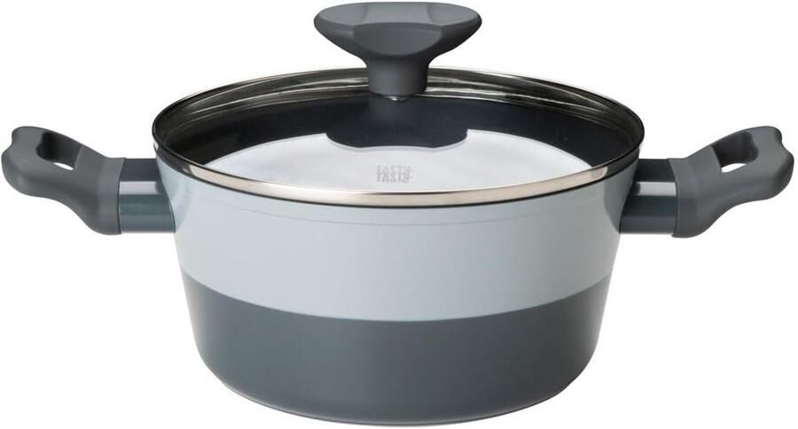Antiaanbakpan Kookpan Dagelijks Koken Gesmeed Aluminium 20 cm Diameter Grijs