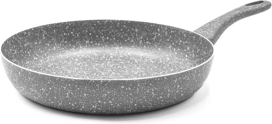 Antiaanbakpan met Aluminium Handgreep Pietra Rara Bodem 32 cm Grijs