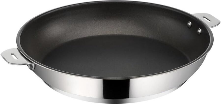 Antiaanbakpan RVS 26 cm Stapelbaar Afneembare Handgreep
