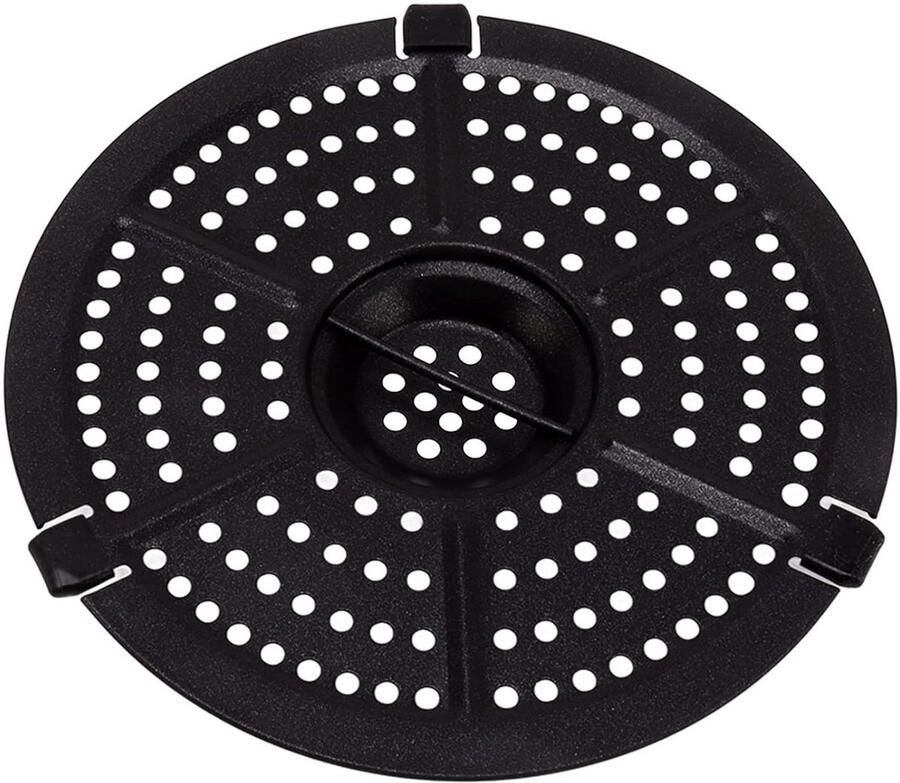 Antiaanbakplaat Airfryer Grillpan Mand Gezonder Koken Gelijkmatige Warmte 155 cm Zwart