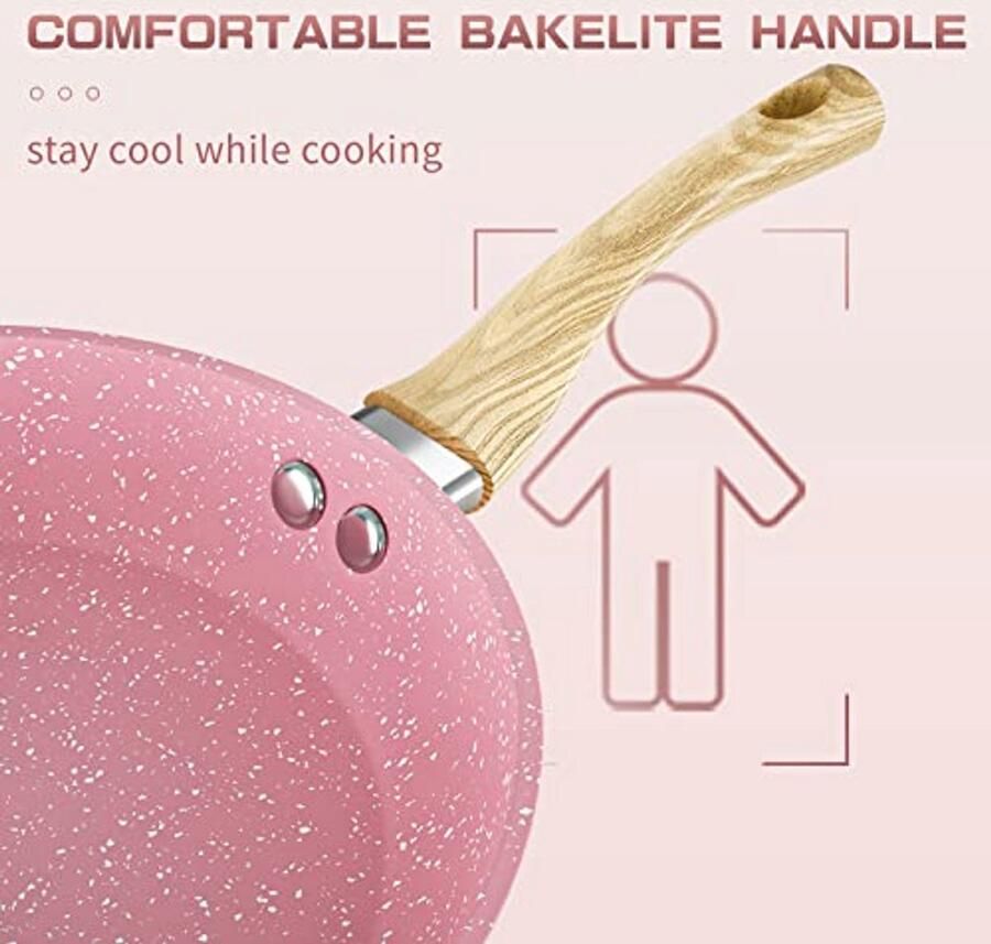 Antikleef Koekenpan 20 cm Perfect voor Eieren en Omeletten - Foto 2