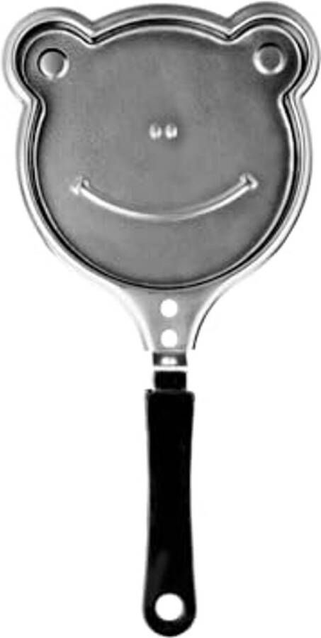 Antikleef Minikoekenpan voor Inductie met Smiley Design Ideaal voor Kinderen