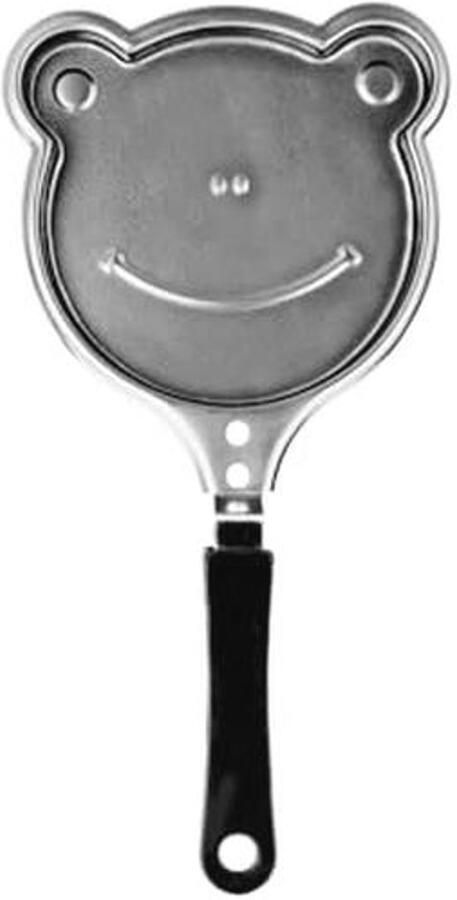 Antikleef Minikoekenpan voor Inductie met Smiley Design Ideaal voor Kinderen