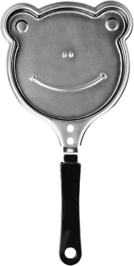 Antikleef Minikoekenpan voor Inductie met Smiley Design Ideaal voor Kinderen