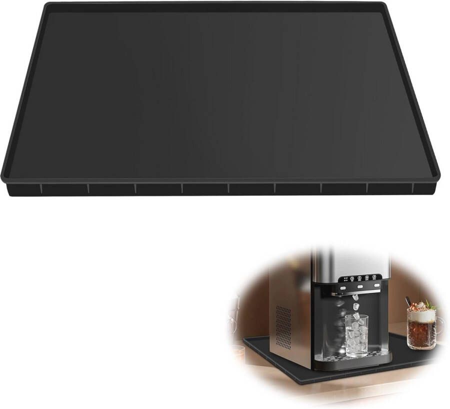 Antislip Siliconen Mat voor Koffiezetapparaten Waterdicht en Voorzien van Accessoires 47 x 30 cm