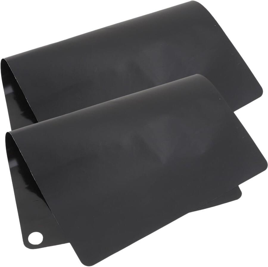 Antislipmat Isolatiemat Kookplaat Onderlegger Bescherming Kookplaat Hittebestendig Siliconen 25x25x0.3CM Zwart