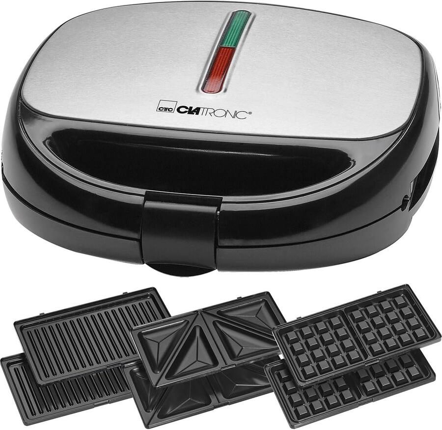 Apparaat 3 in 1 Wafel Tosti Grill Keuken Gebruik Drie Platen Wisselbaar