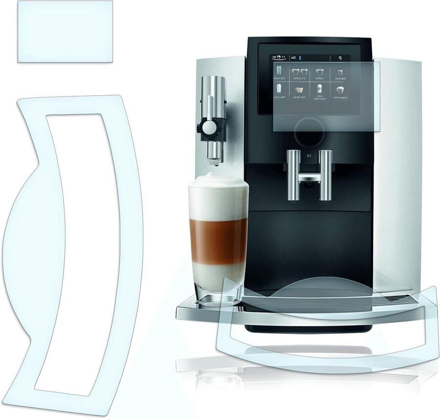 Apparaat Beschermfolie Krasbescherming Set Koffiezetapparaat Onderhoud Op Maat Gemaakt Set Jura S8 Transparant