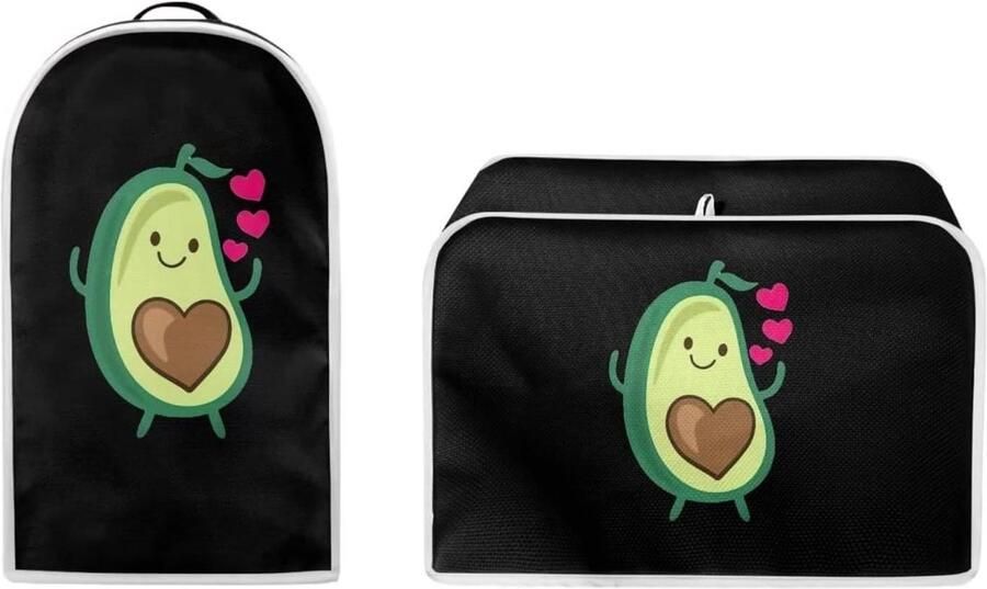 Apparaat Covers Keukenbeschermers Apparaten Beschermen Set van Twee S Maat Broodrooster Zwart