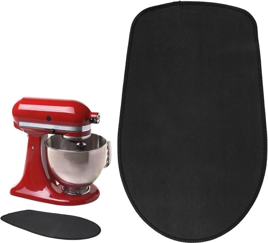Apparaat Schuifmat Mixer Slider Keuken Gebruik Zonder Krassen 34 x 21 cm Zwart