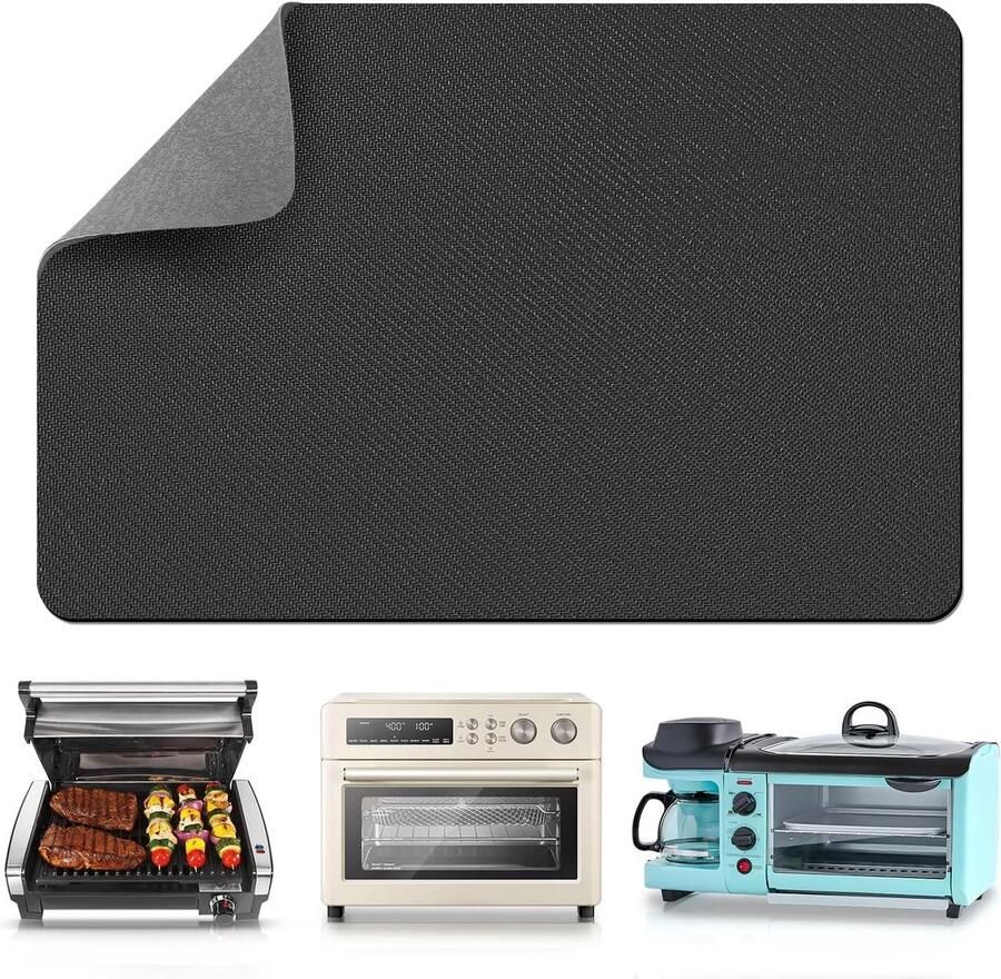 Apparaat Slider Keukenmachine Mat Apparaten Verplaatsen 360 Graden Draaibaar 50.8 x 40.6 cm Grijs