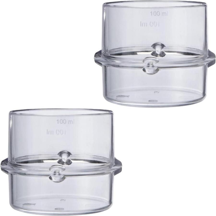 Apparaat Stops Keukenmachine Onderdelen Veilig Koken Set van 2 stuks 8x6x6 cm Zwart