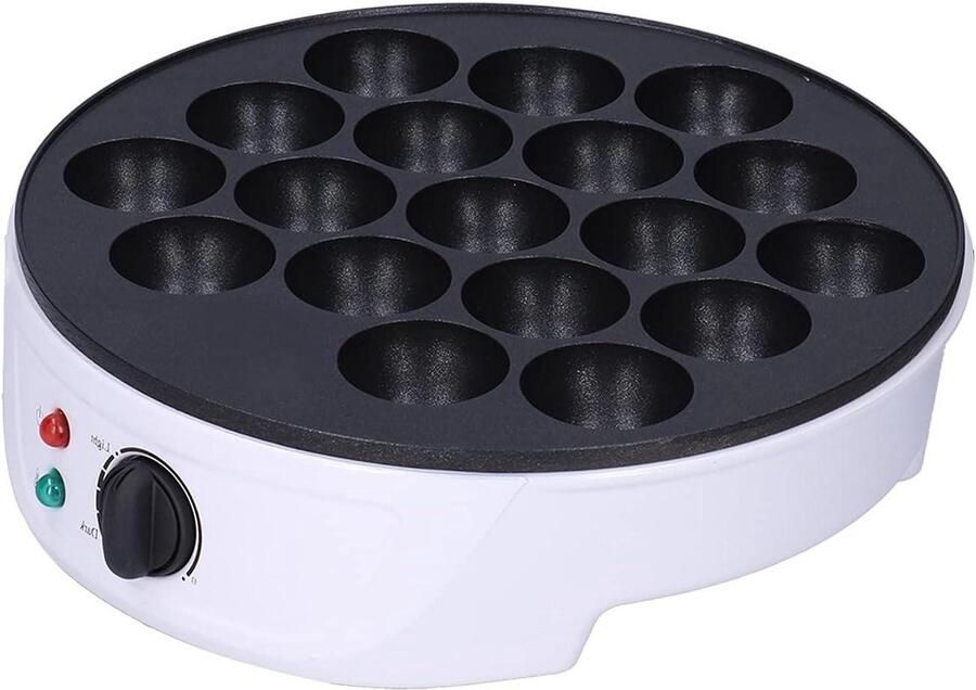 Apparaat voor Balletjes Octopus Ball Maker Thuis Hapjes Maken Dubbelzijdige Verwarming 18 Gaten Wit