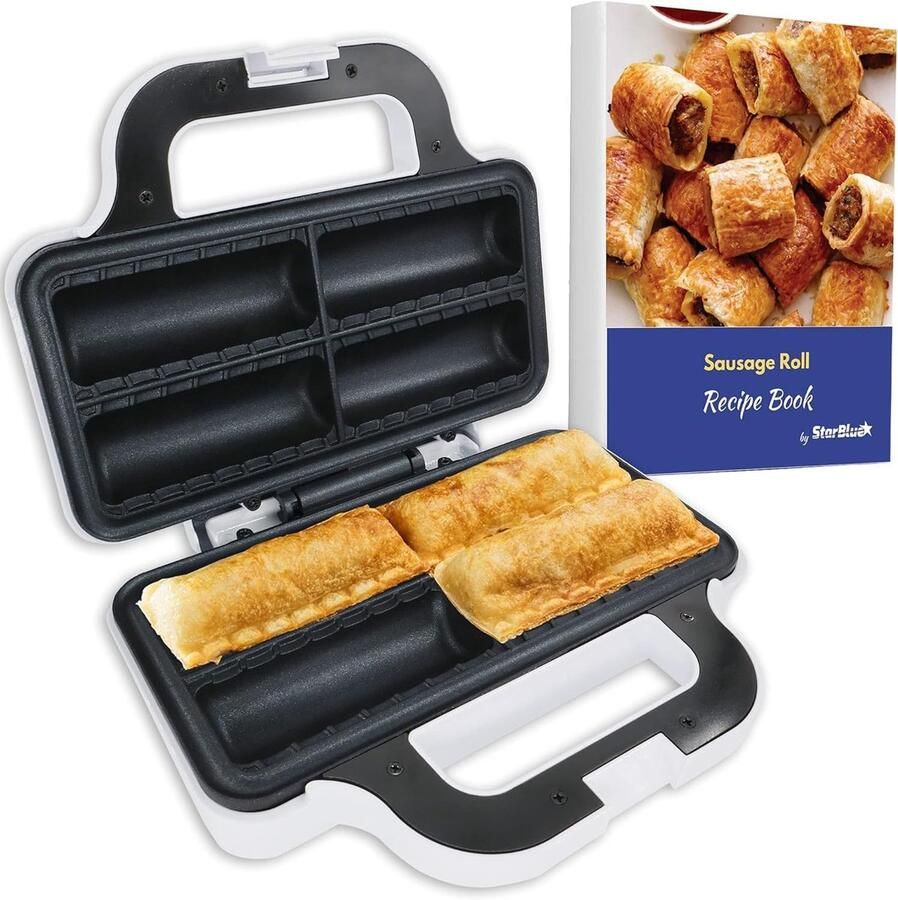 Apparaat voor Broodjes Snack Maker Snelle Ontbijtjes Maken Maakt 4 Stuks Tegelijk