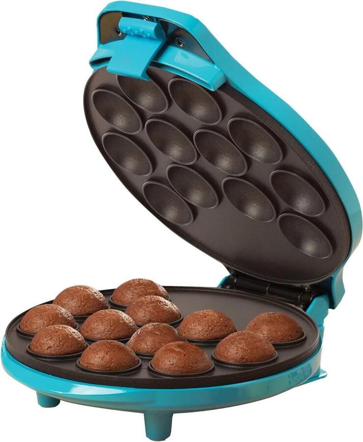 Apparaat voor Cake Pops Donut Maker Snelle Gebakjes Maken Antikleefcoating 1000 Watt Turkoois