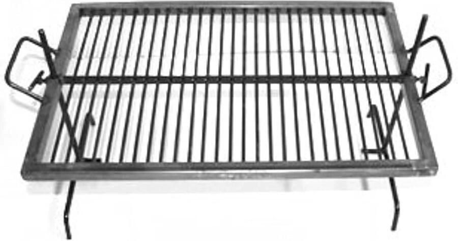 Argentijnse Grill Buitenkeuken Parrilla Lekker Grillen Handgemaakt Argentinië 40x30 cm Zwart