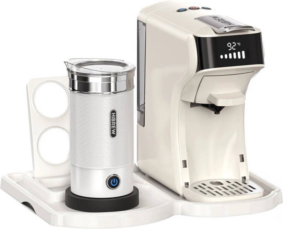 Ariqo Koffiemachine Koffiezetapparaat Incl. Melkopschuimer Capsules 6-in-1 Espresso Machine Warm en Koud Beige