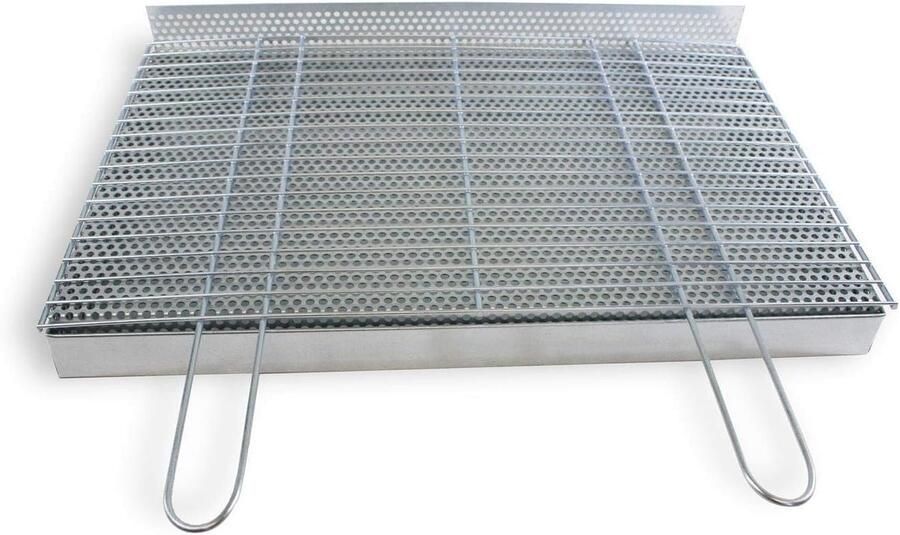 Asbak + grillrooster 4 mm + kolenrooster 80 x 30 cm in set grillhaard