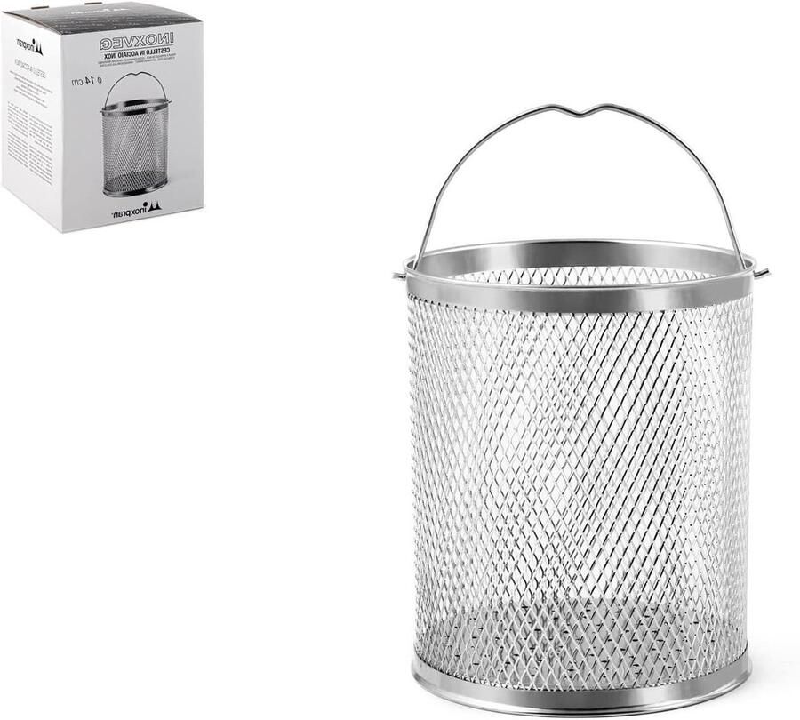 Kookmand RVS Groentemand Stoommand Groenten Stomen Vaatwasmachinebestendig 16 cm Zilverkleurig
