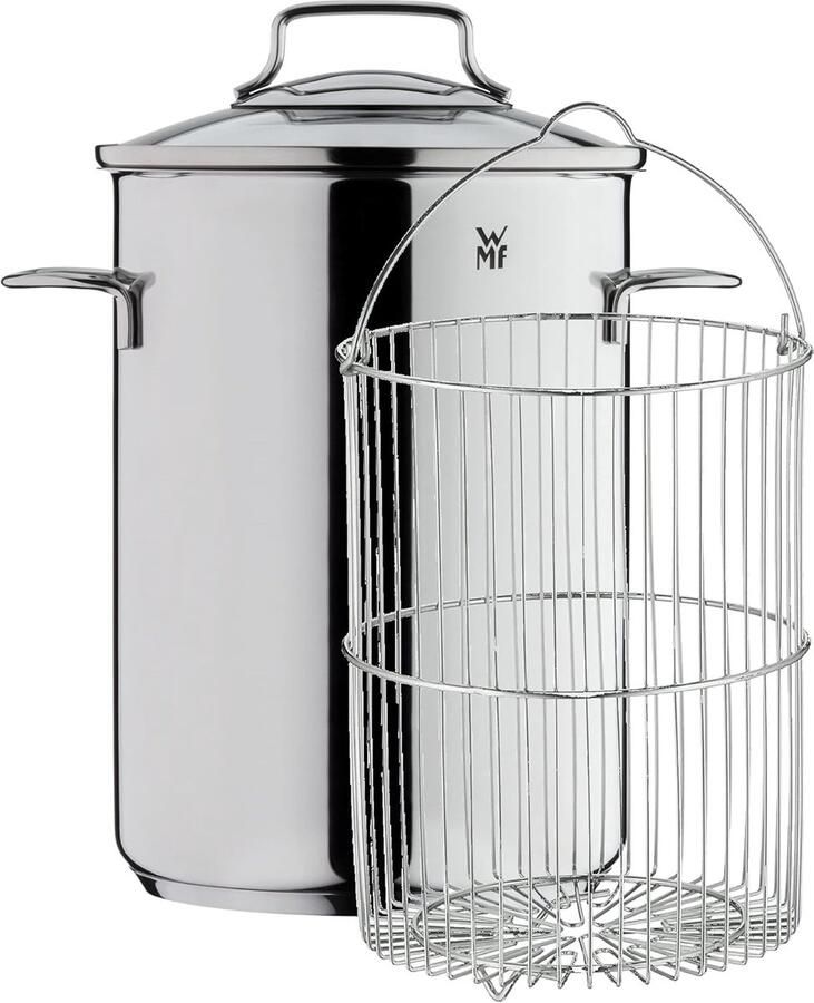 Aspergepan met stoominzet Groentepan Gezond Koken Universele bodem 16 cm Roestvrij staal