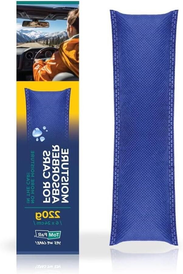 Auto ontvochtiger Vochtabsorbeerder Vocht bestrijden Herbruikbaar in oven 220 g Blauw