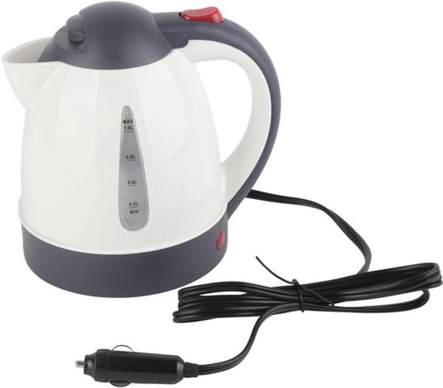 Auto Waterkoker 1000ml 24V Draagbaar Reizen Vrachtwagen Waterkoker Roestvrijstalen Boiler Fles voor Thee Koffie Snelle Warmer