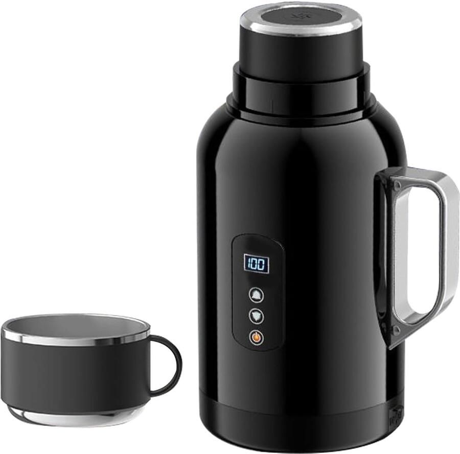 Auto waterkoker Draagbare pot Reizen en kamperen Snelle verwarming 1500 ml Meerkleurig