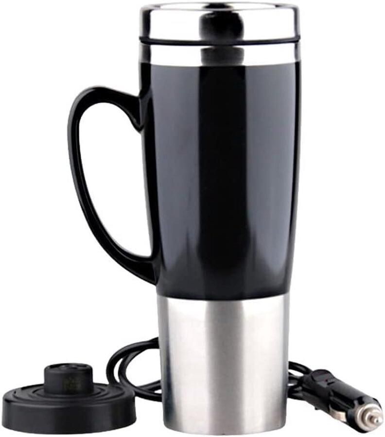 Auto Waterkoker Draagbare Thermoskan Warme Dranken Onderweg Snel Koken 10 Minuten 450 Milliliter Wit