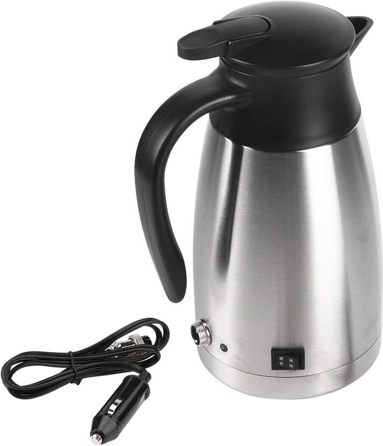 Waterkoker Auto Reis Thermoskan Onderweg Warme Drank Dubbele Spanning 1000 ml Groen