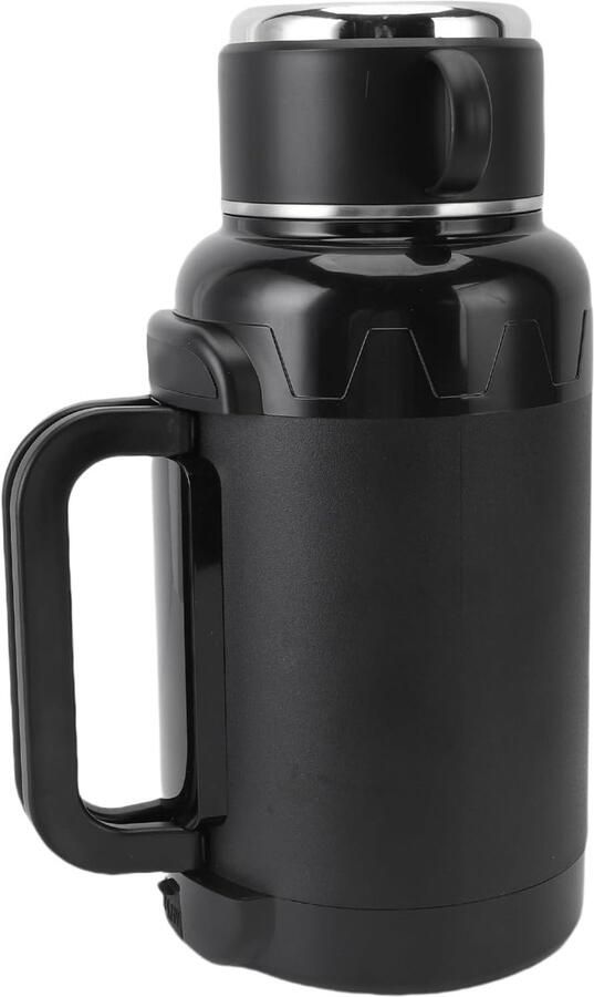 Auto Waterkoker Reis Waterkoker Onderweg Warme Drankjes Instelbare Temperatuur 1500 Ml Capaciteit Zilver