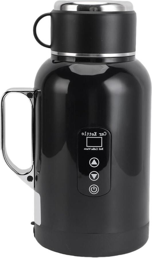 Auto Waterkoker Draagbare Ketel Reizen en Onderweg Constante Temperatuur 1300 ml Capaciteit Zilver