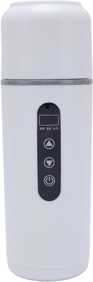 Auto Waterkoker Reis Waterkoker Warme Dranken Onderweg Snel Kokend Water 500 ml Wit