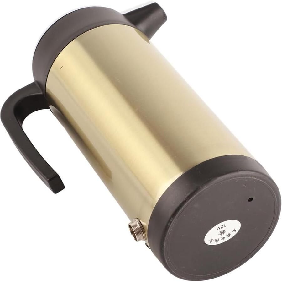 Elektrische Waterkoker Reis Waterkoker Warm Water Onderweg Vacuüm Isolatie 1000 Ml Zilver Zwart