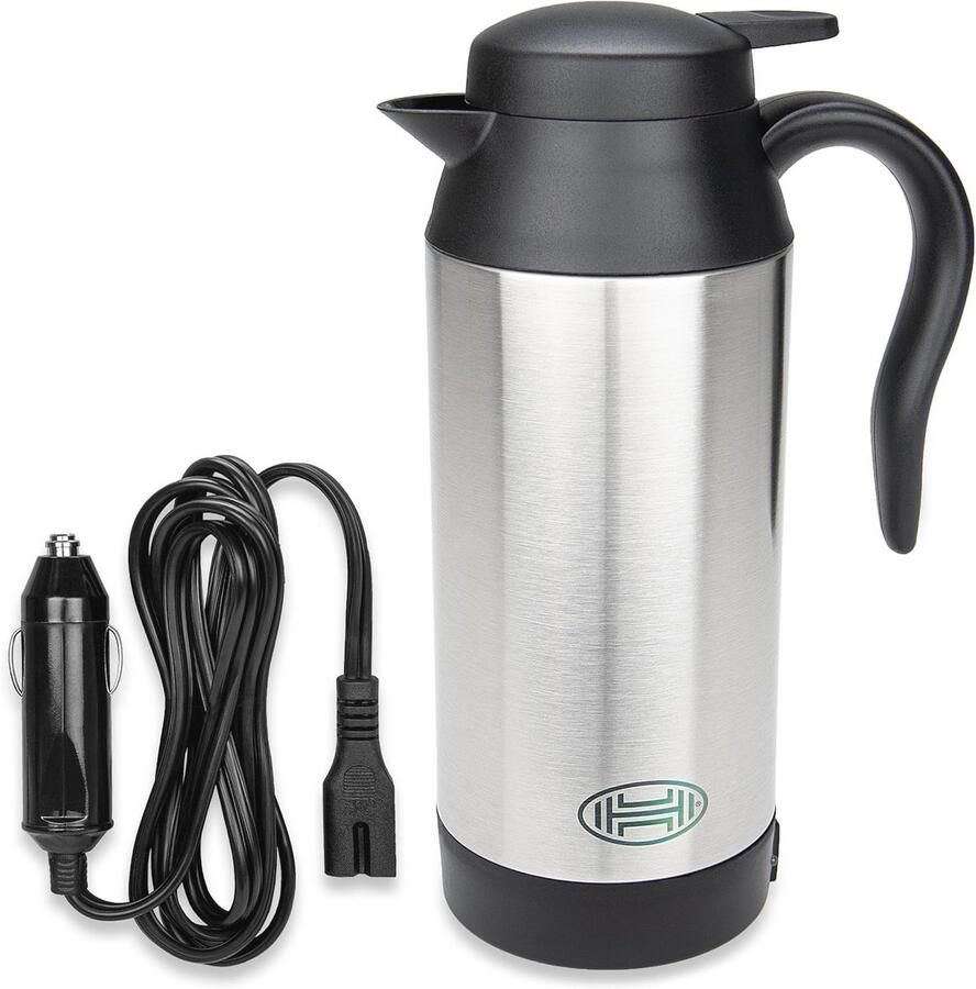 Auto waterkoker roestvrij staal met warmhoudfunctie 750ml 12V