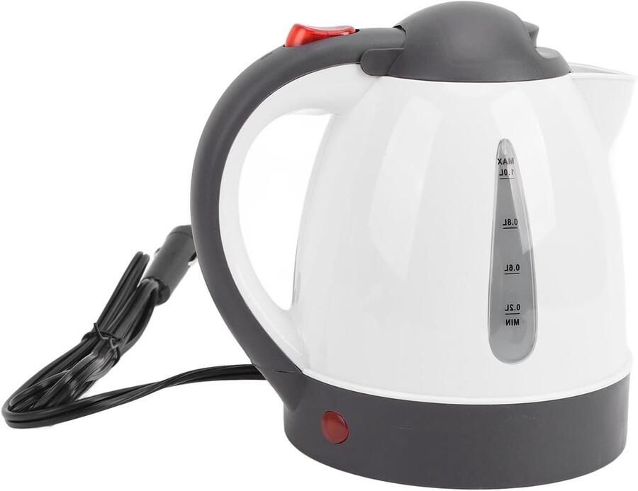 Autoketel Waterkoker Auto Onderweg Water Koken Automatische Uitschakeling 1000 ml Wit