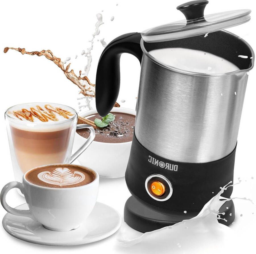 Automatic Milk Frother 400 ml Cup with Induction Hot Milk Foam for Coffee Cocoa