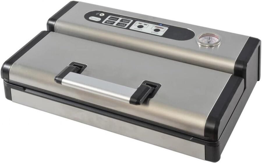Automatisch Vacuüm Vacumeermachine Voedsel bewaren Stalen Constructie 800 Watt Zilver