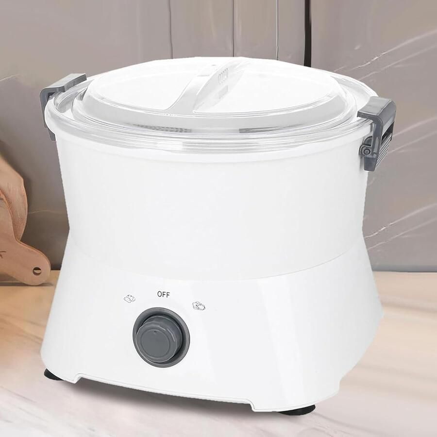Automatische aardappelschiller Keukenmachine Snel groenten schillen Eén druk op de knop 23 x 28 cm Wit