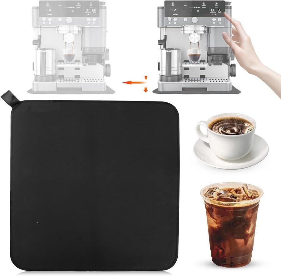 Automatische Afvoermat van 32 x 32 cm voor Koffiemachines Absorberend en Droog Ideaal voor Keuken en Tafelgerei
