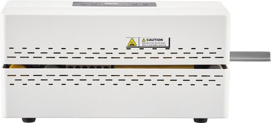 Automatische bandsealmachine met instelbare temperatuurregeling 8-12 mm sealbreedte heatsealer voor plastic zakken (0 06-0 2 mm)