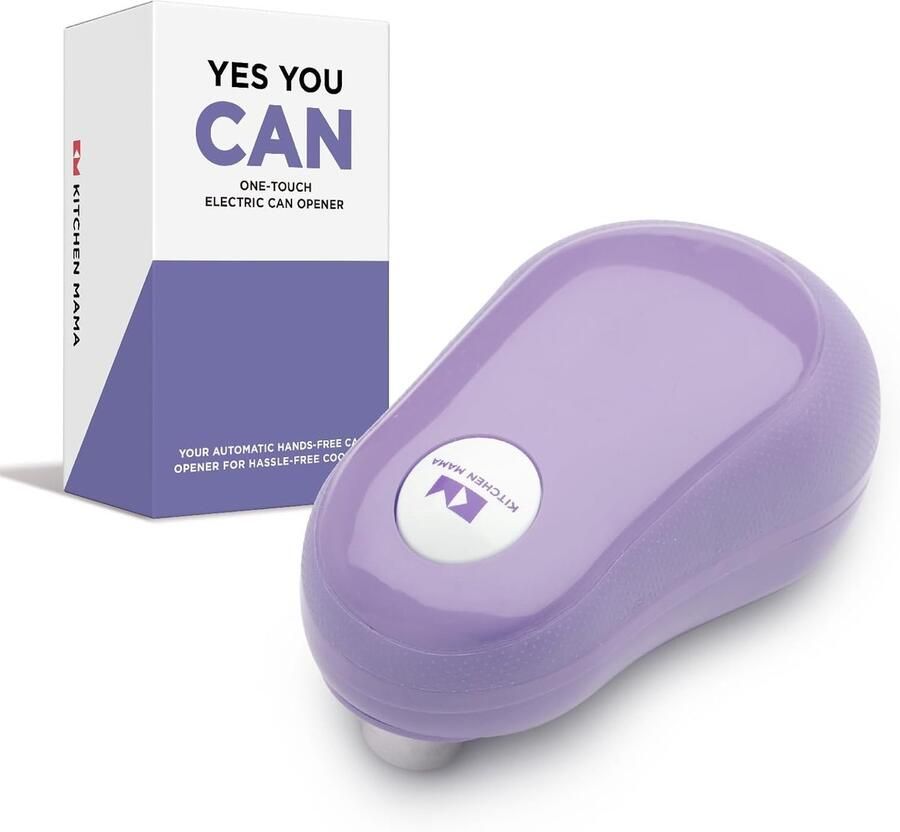 Automatische Blikopener Elektrische Opener Snel Keukenwerk Snijdt Zonder Randen Werkt Op Batterijen Paars