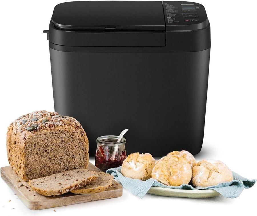 Automatische Broodmaker Broodbakmachine Keukenapparaat Zelf Brood Maken 30 Programma's Inclusief Glutenvrij 7 kg Zwart
