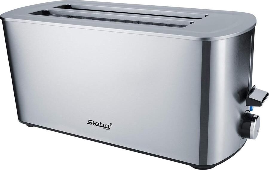 Automatische Broodrooster 4 Sneetjes Rooster Ontbijt Bereiden Anti-vingerafdruk Behuizing 40x16.5x18 cm Inox