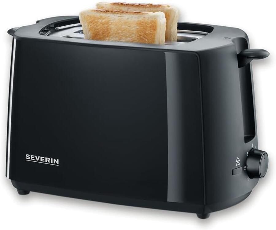 Automatische Broodrooster Tosti Apparaat Ontbijt Maken Geïntegreerd Broodjesrek 19.5D x 31B x 18.5H cm Bruin