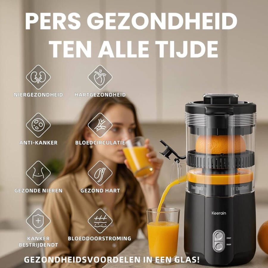 Automatische Citruspers met 100W Vermogen Stil en Efficiënt Sap Persen