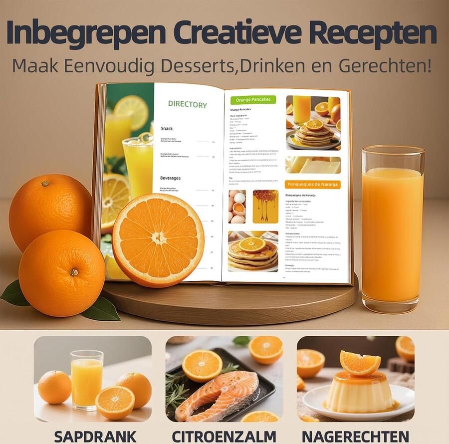 Automatische Citruspers met 100W Vermogen Stil en Efficiënt Sap Persen
