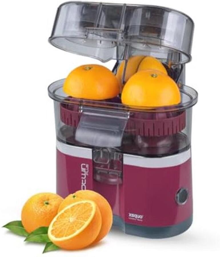 Automatische citruspers met dubbele kop 100 W perfect voor vers sap